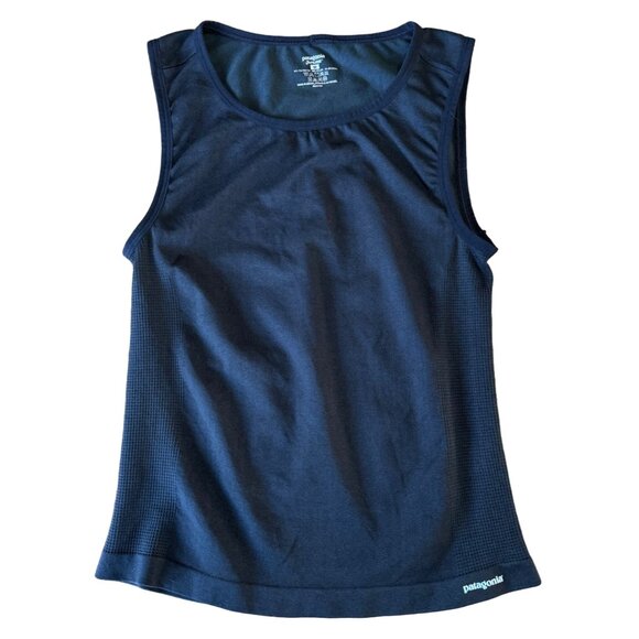 Patagonia Tops - PATAGONIA Capilene Tank Top Womens M Medium Black Sleeveless Stretch Tee Women